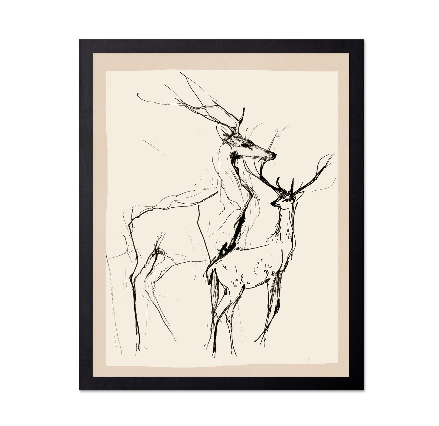 Minimal Deer Sketch