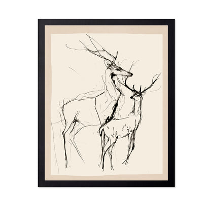 Minimal Deer Sketch