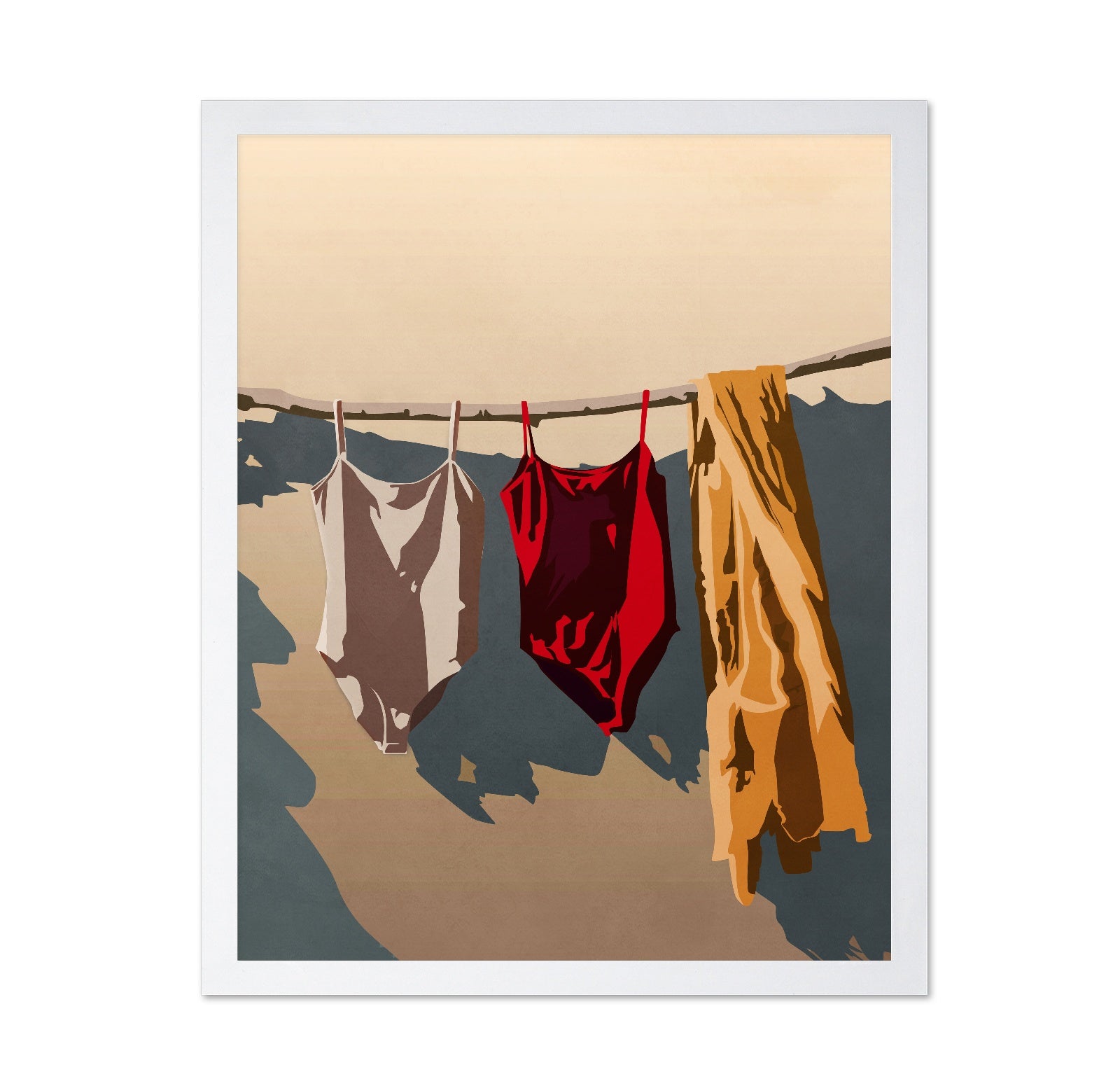 Sunlit Laundry Line