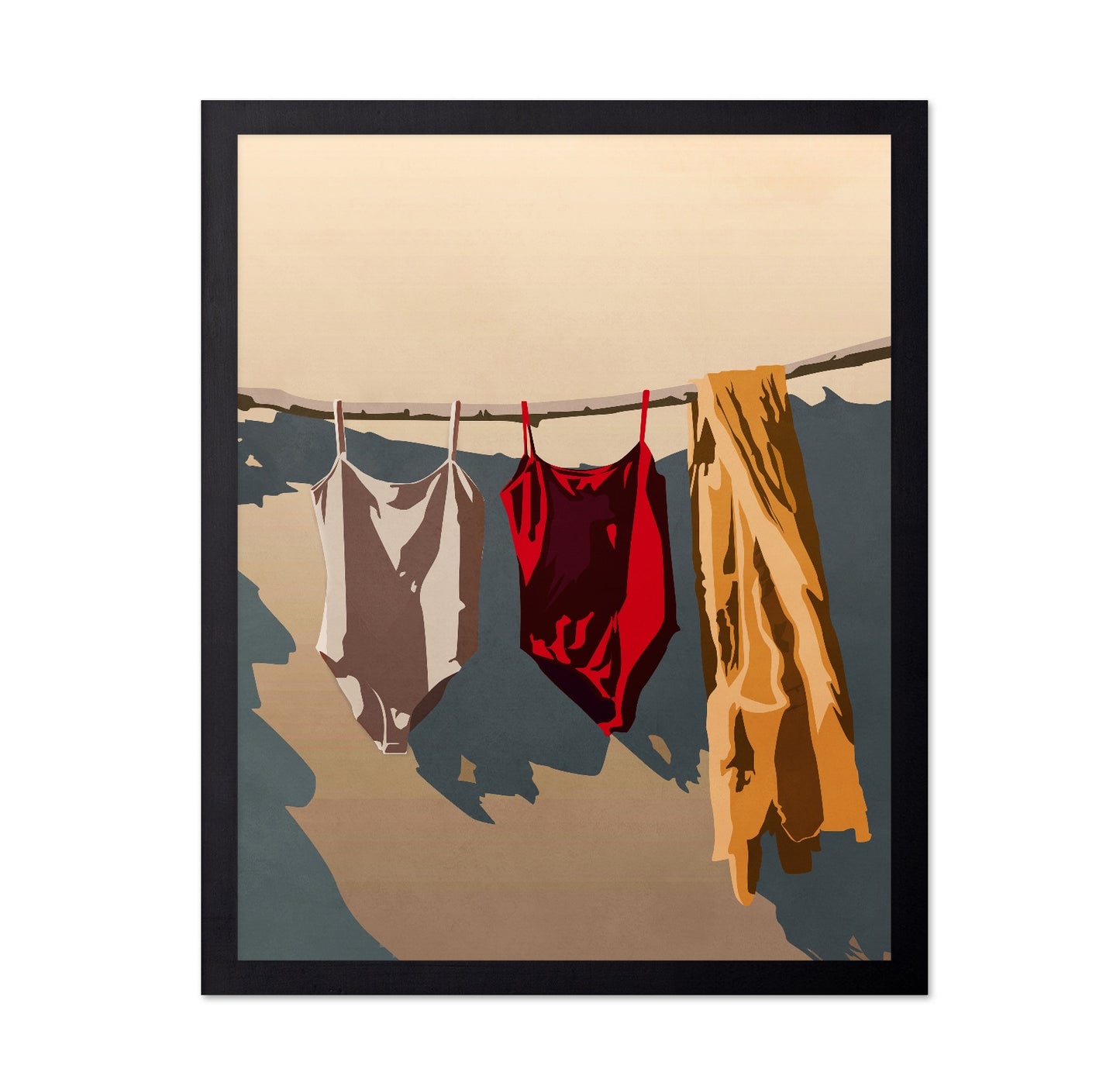 Sunlit Laundry Line