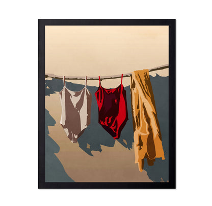 Sunlit Laundry Line