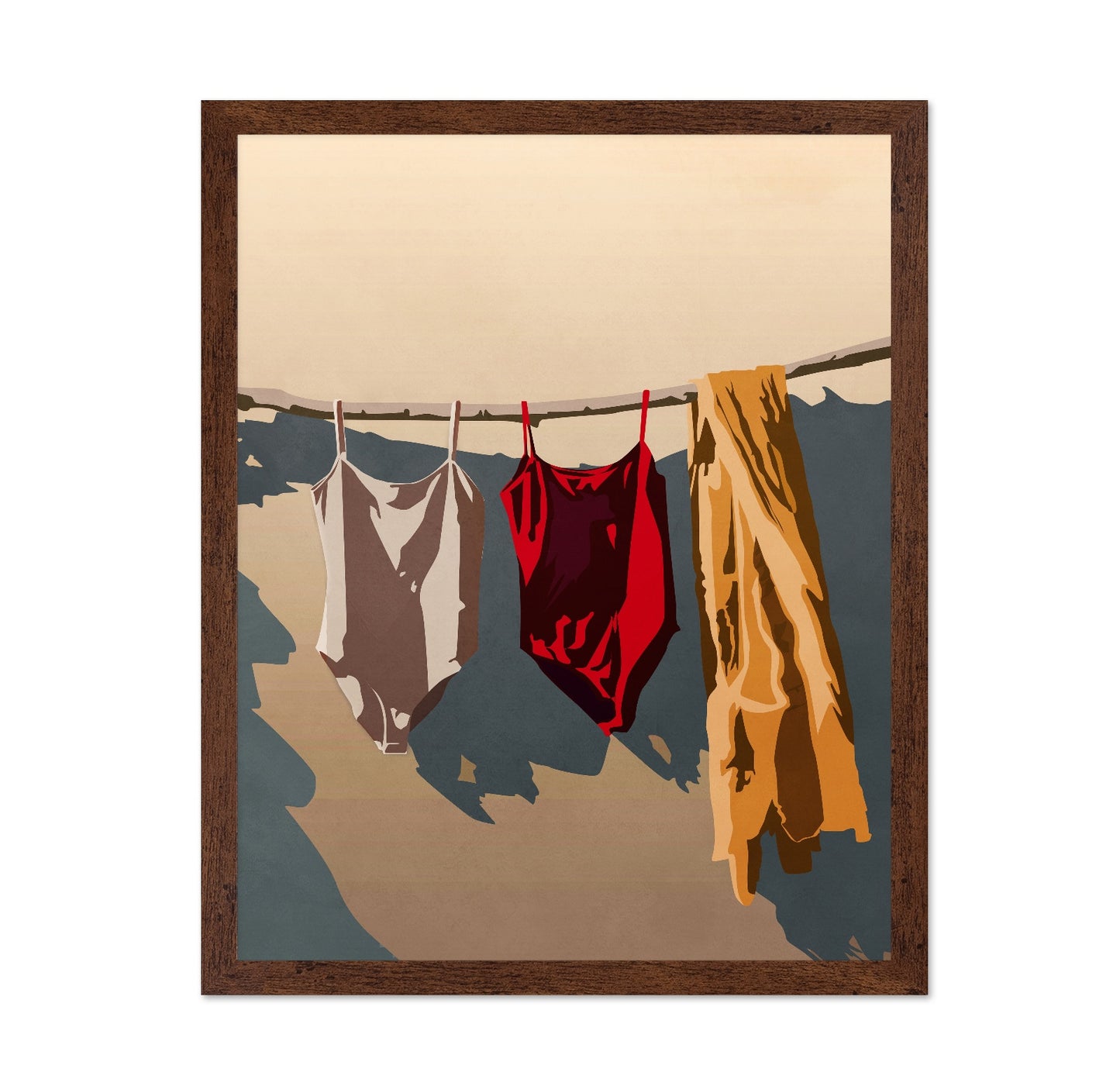Sunlit Laundry Line