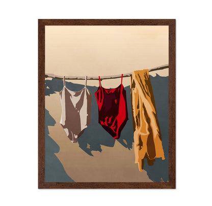 Sunlit Laundry Line