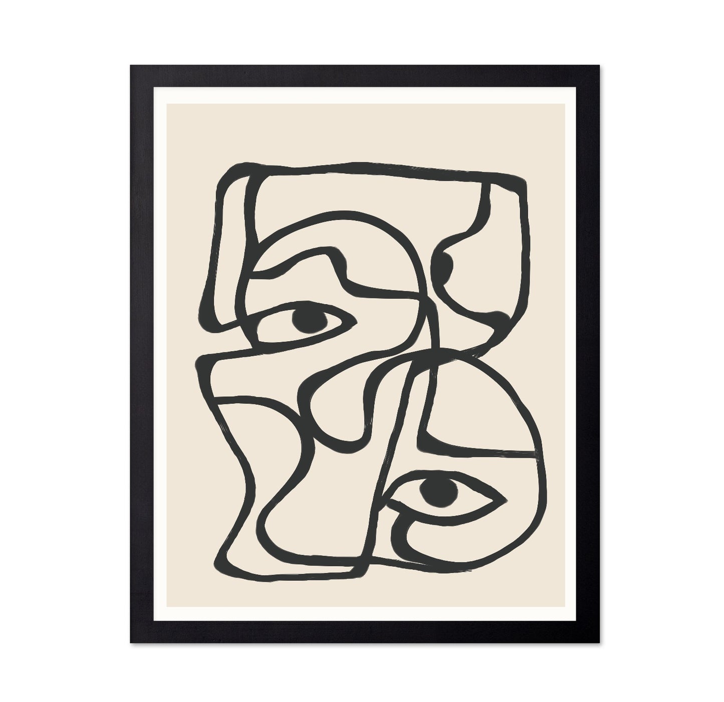 Abstract Face Lines No2
