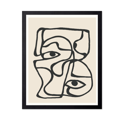 Abstract Face Lines No2