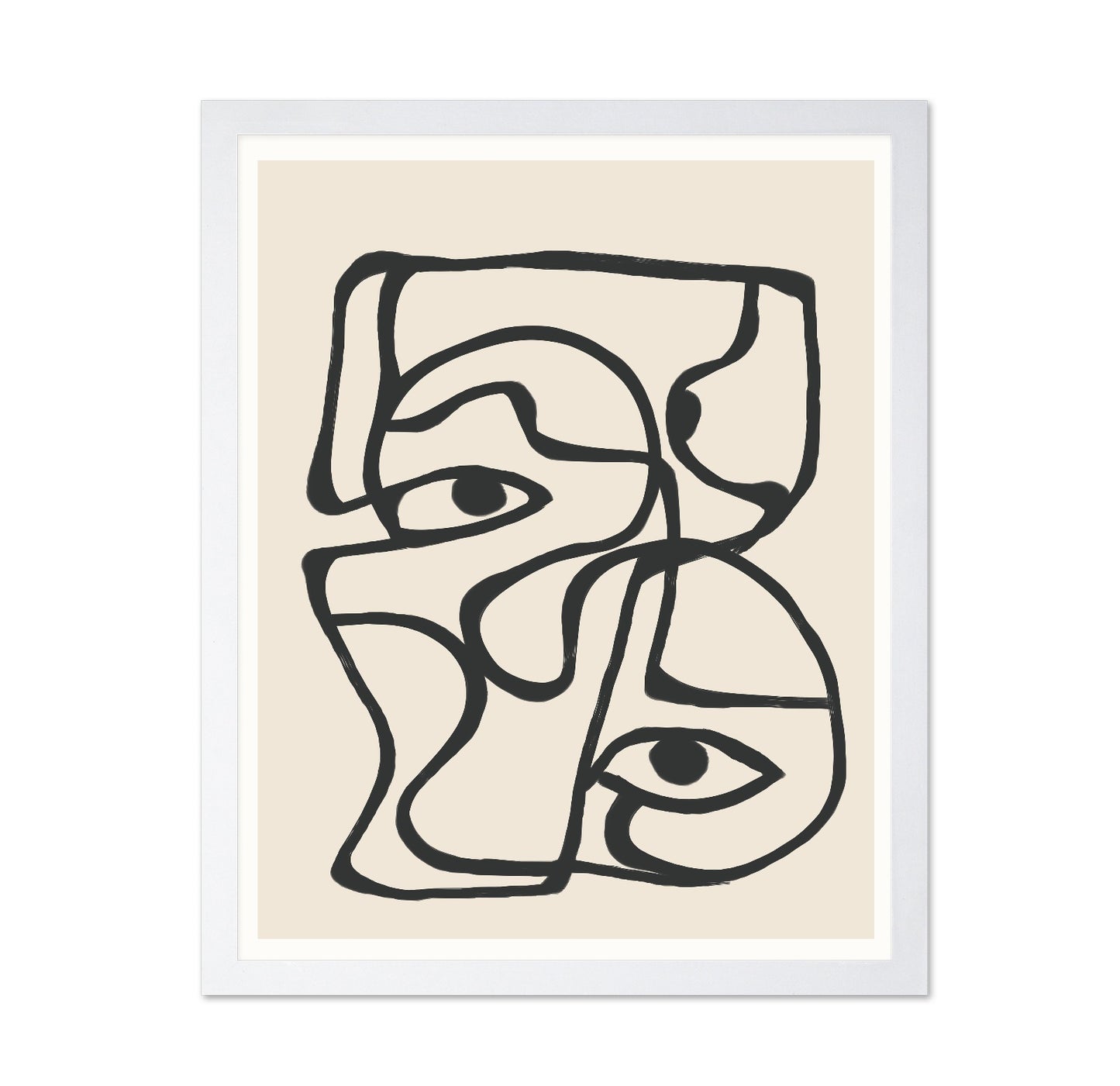 Abstract Face Lines No2