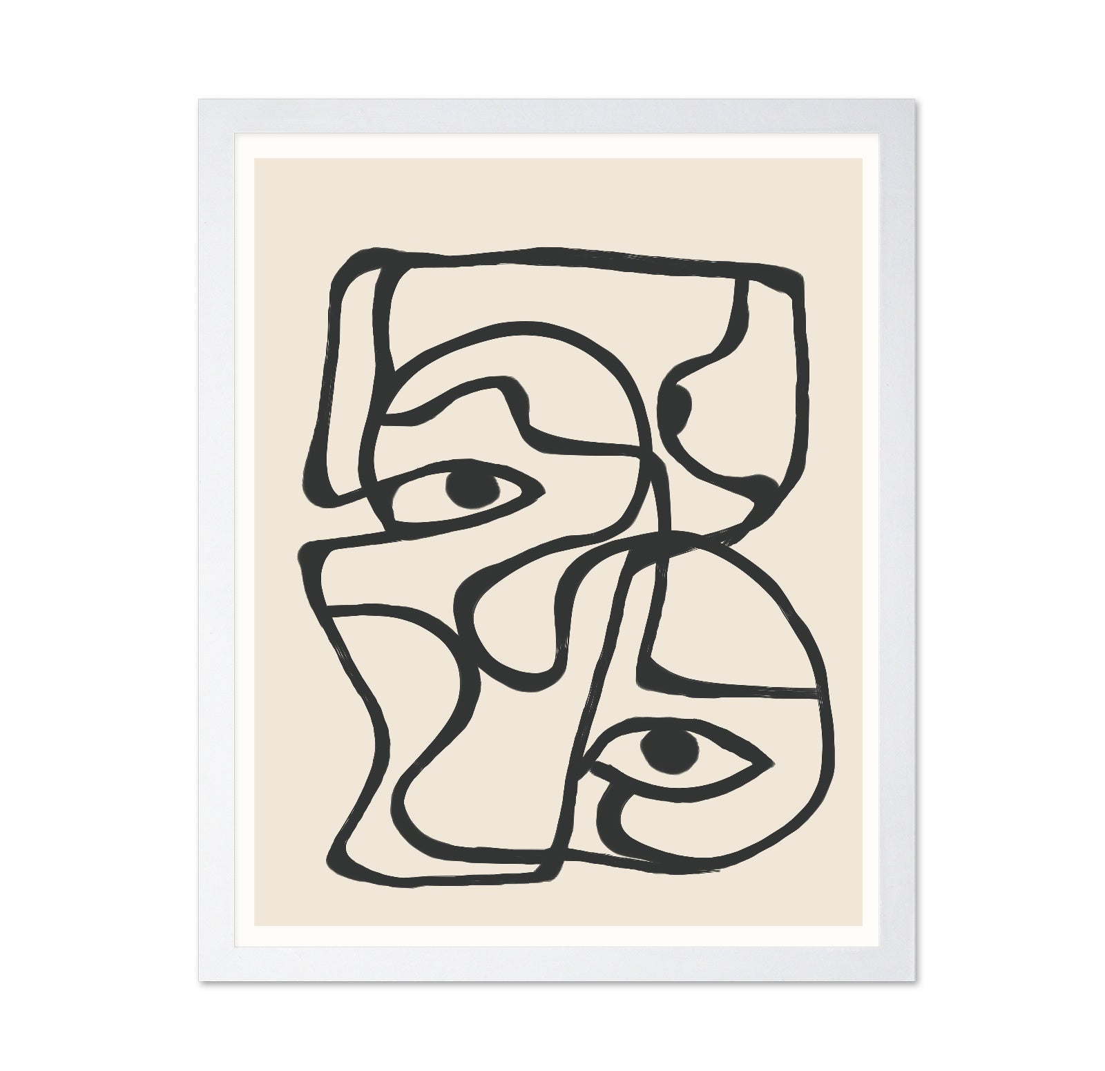 Abstract Face Lines No2