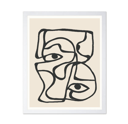 Abstract Face Lines No2