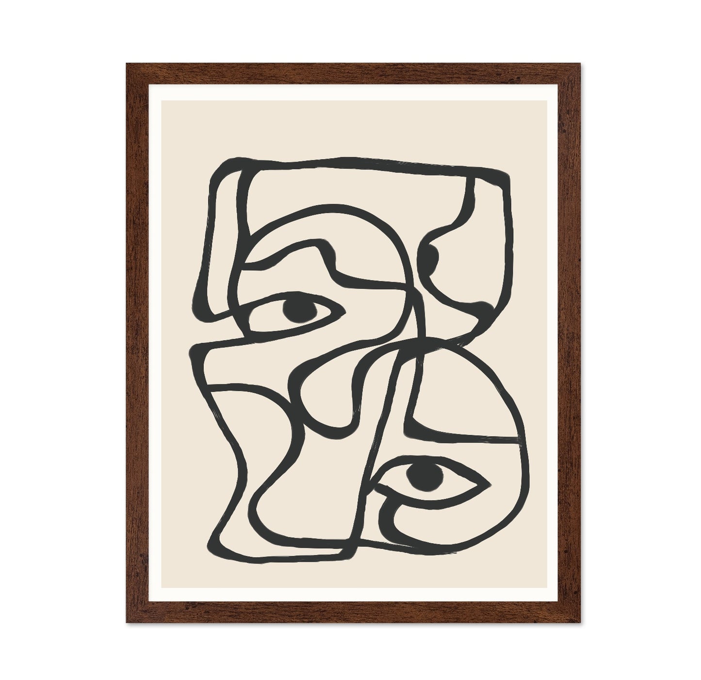 Abstract Face Lines No2