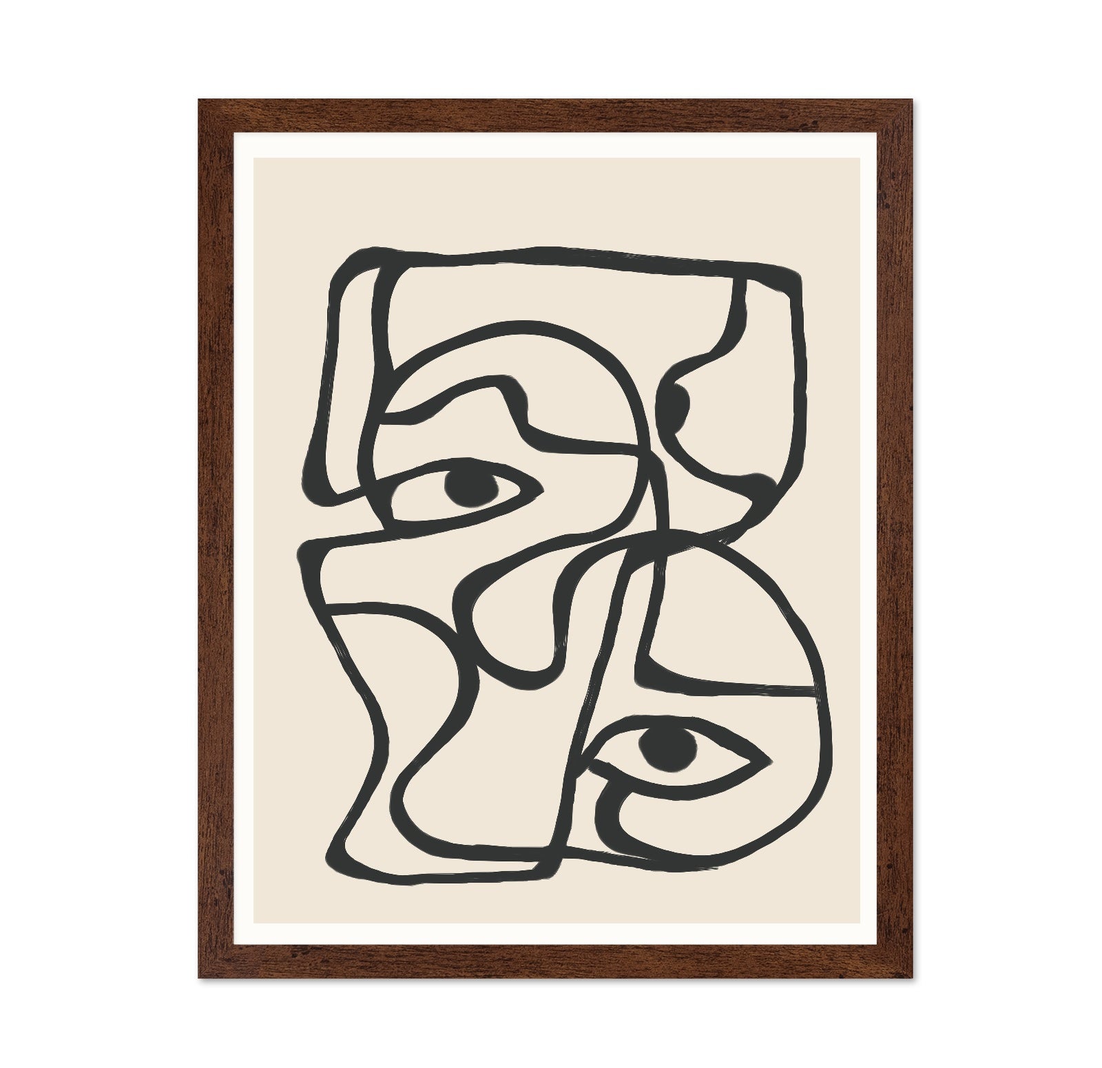 Abstract Face Lines No2