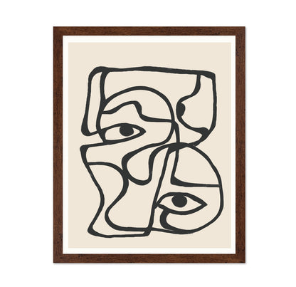 Abstract Face Lines No2