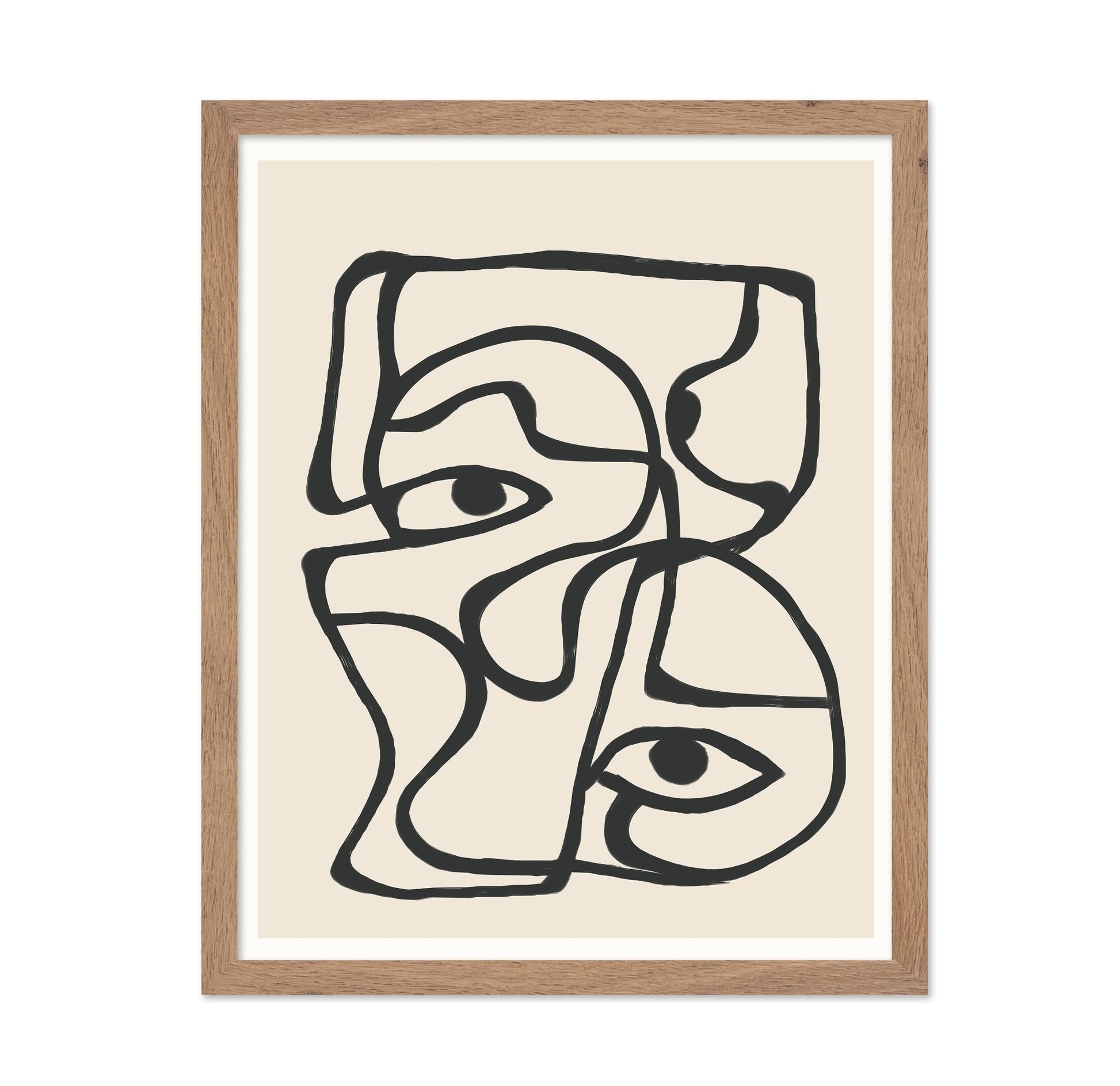 Abstract Face Lines No2