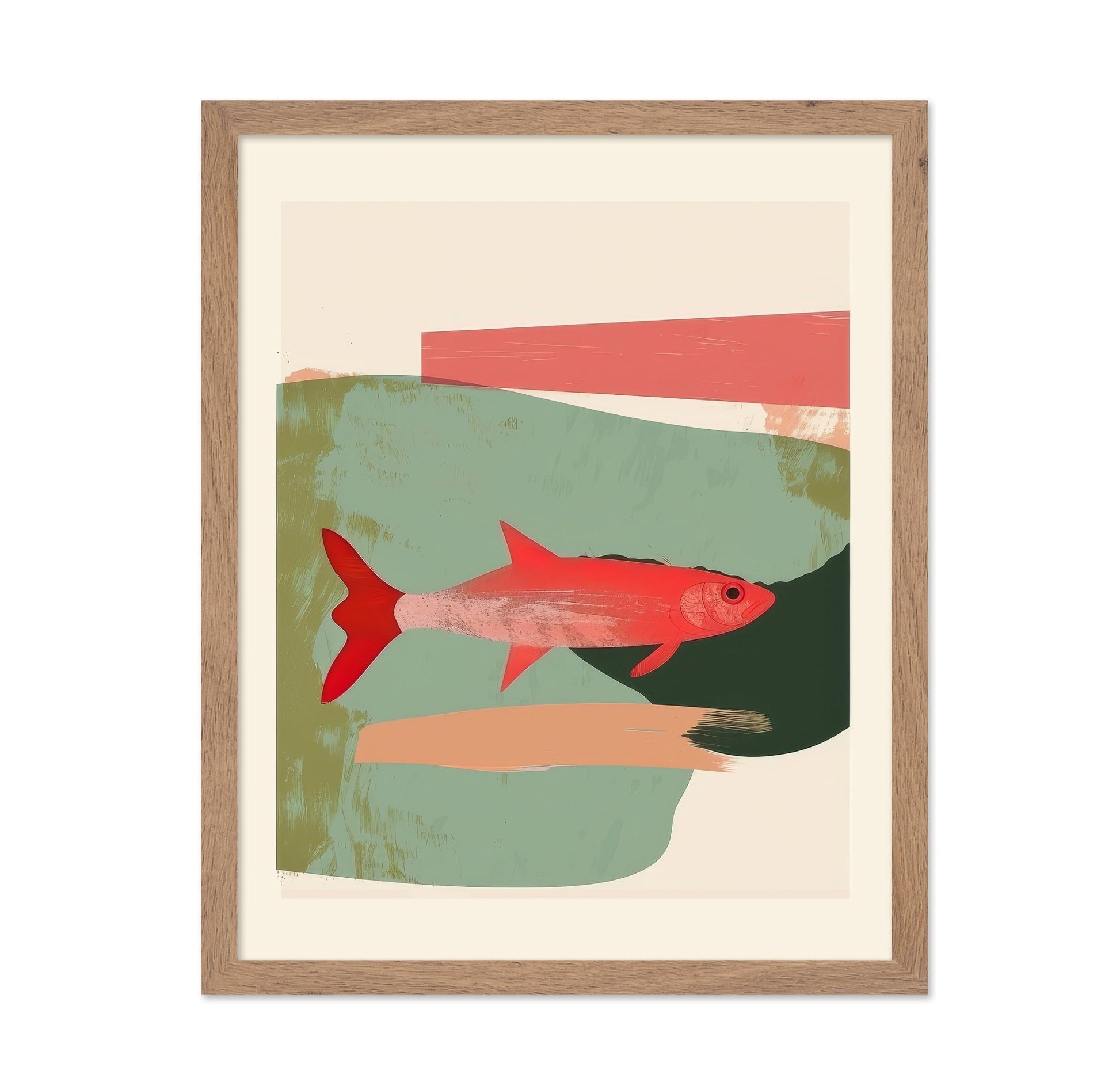 Red Fish Abstract