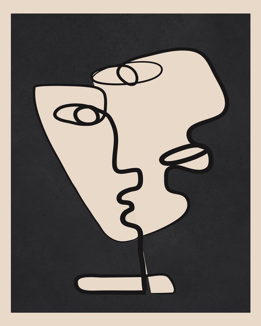 Abstract Face Line No1