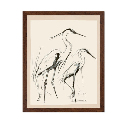 Graceful Heron Pair No2