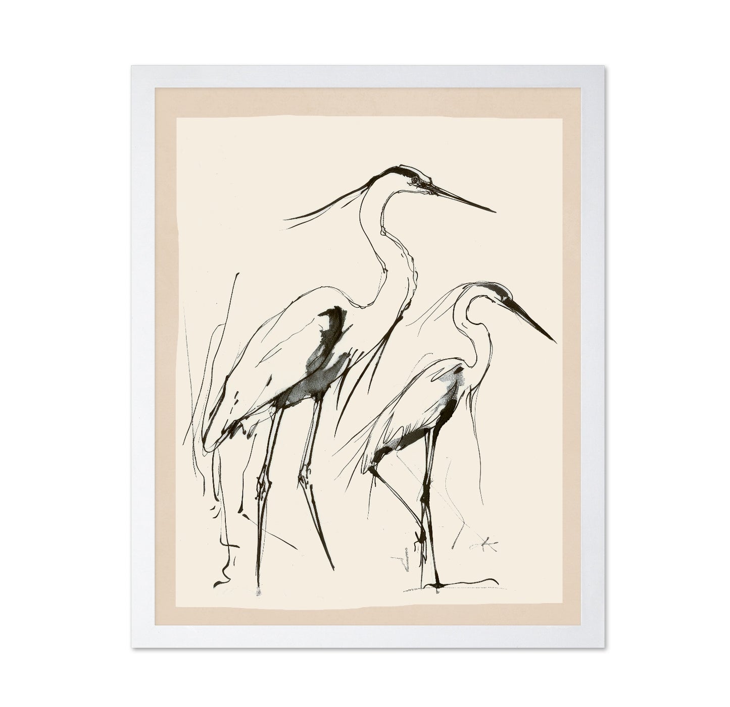 Graceful Heron Pair No2