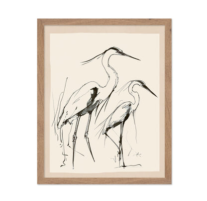 Graceful Heron Pair No2