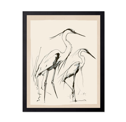 Graceful Heron Pair No2