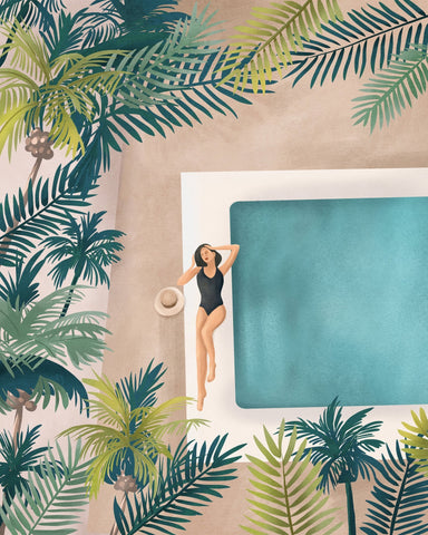 Poolside Palm Escape