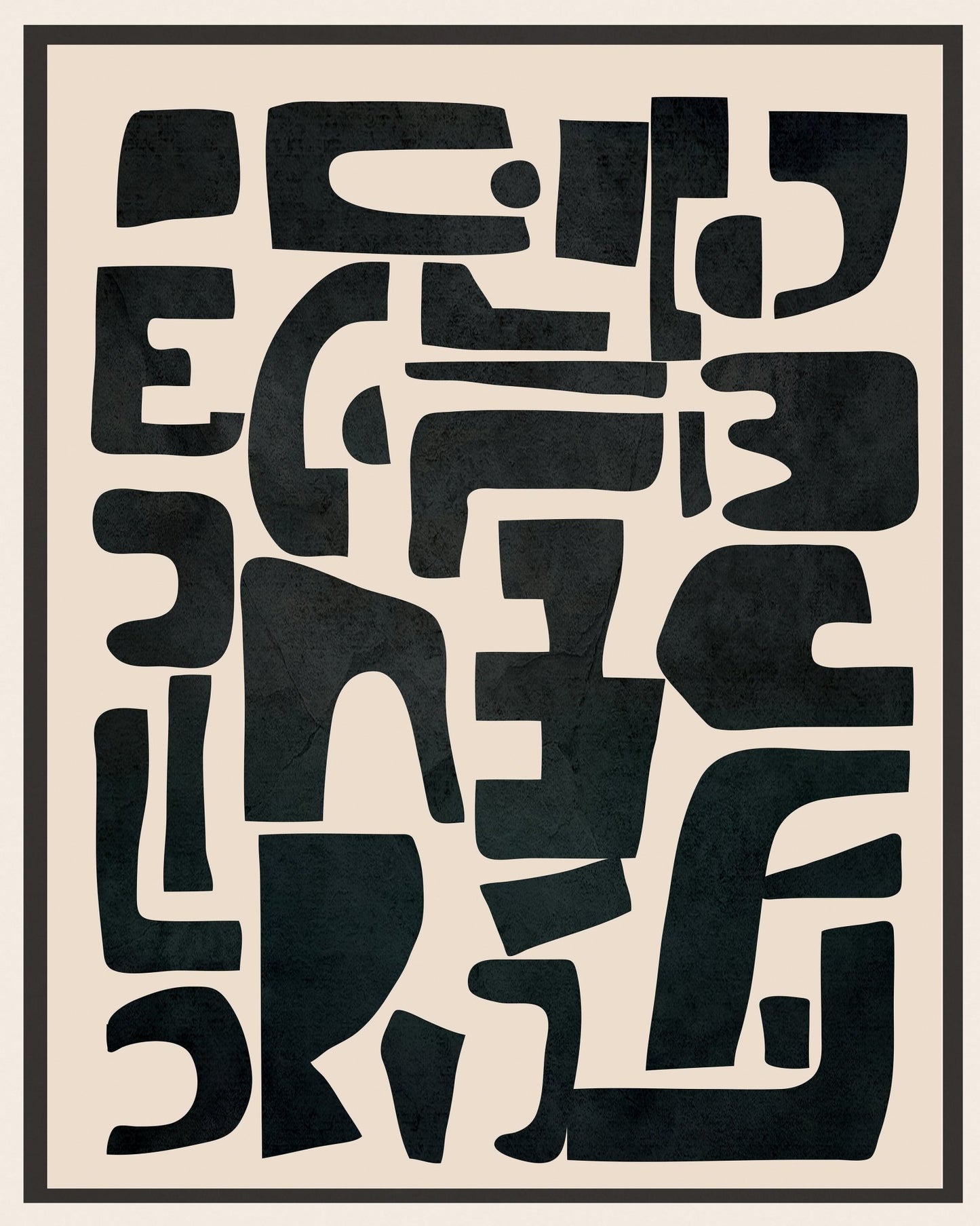 Bold Black Abstract