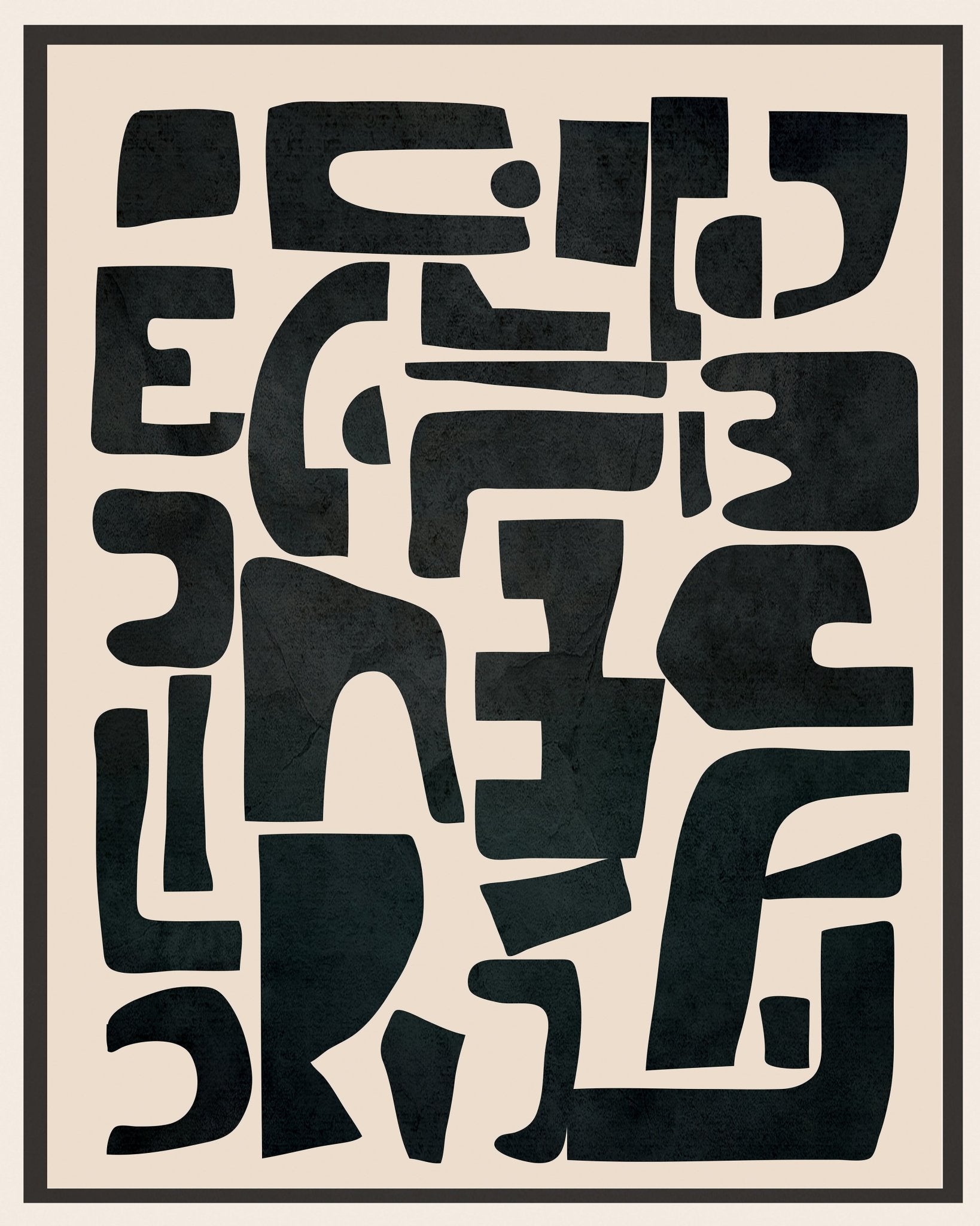 Bold Black Abstract