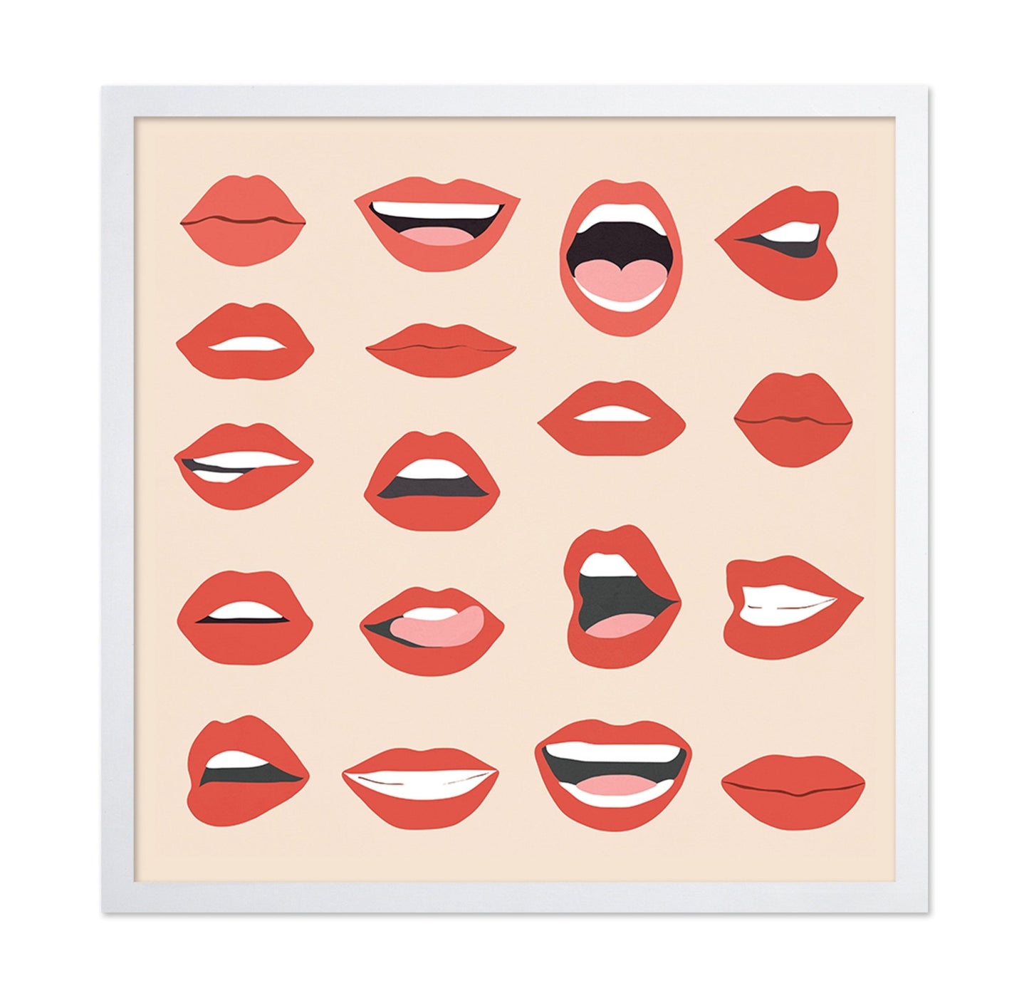 Red Lips Pattern