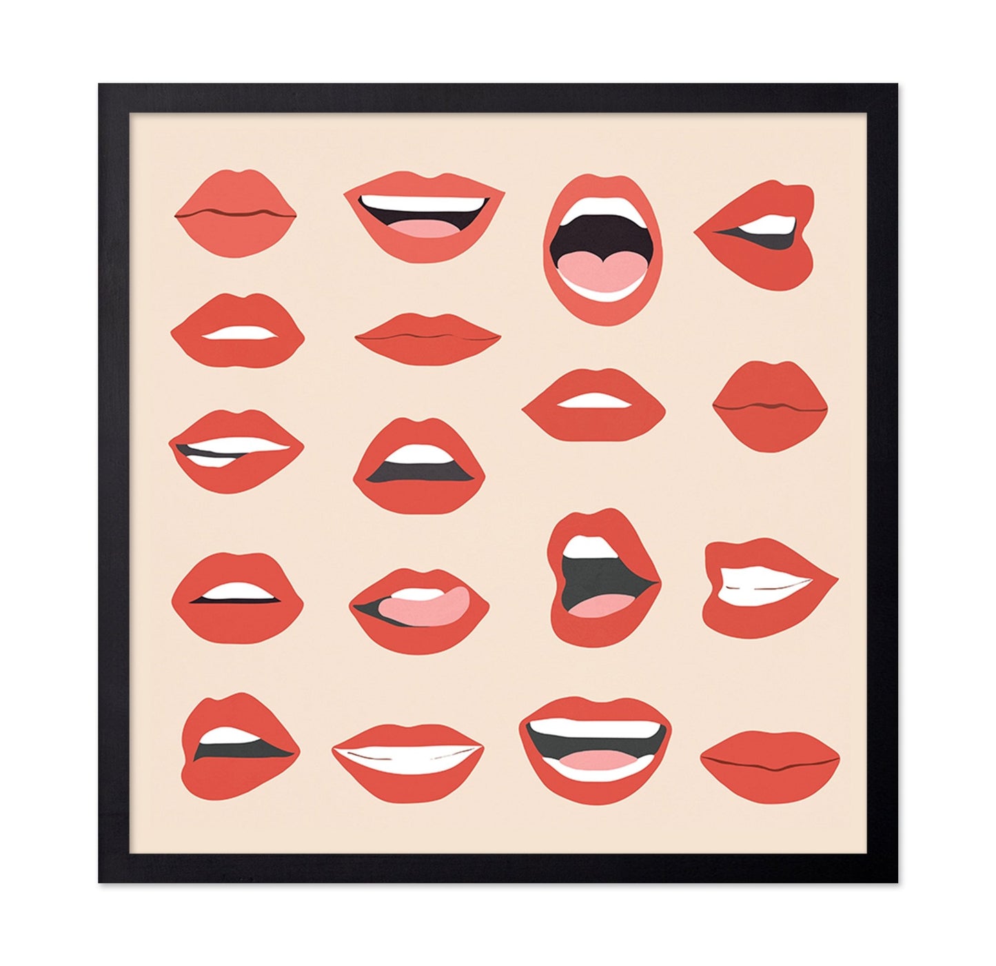 Red Lips Pattern