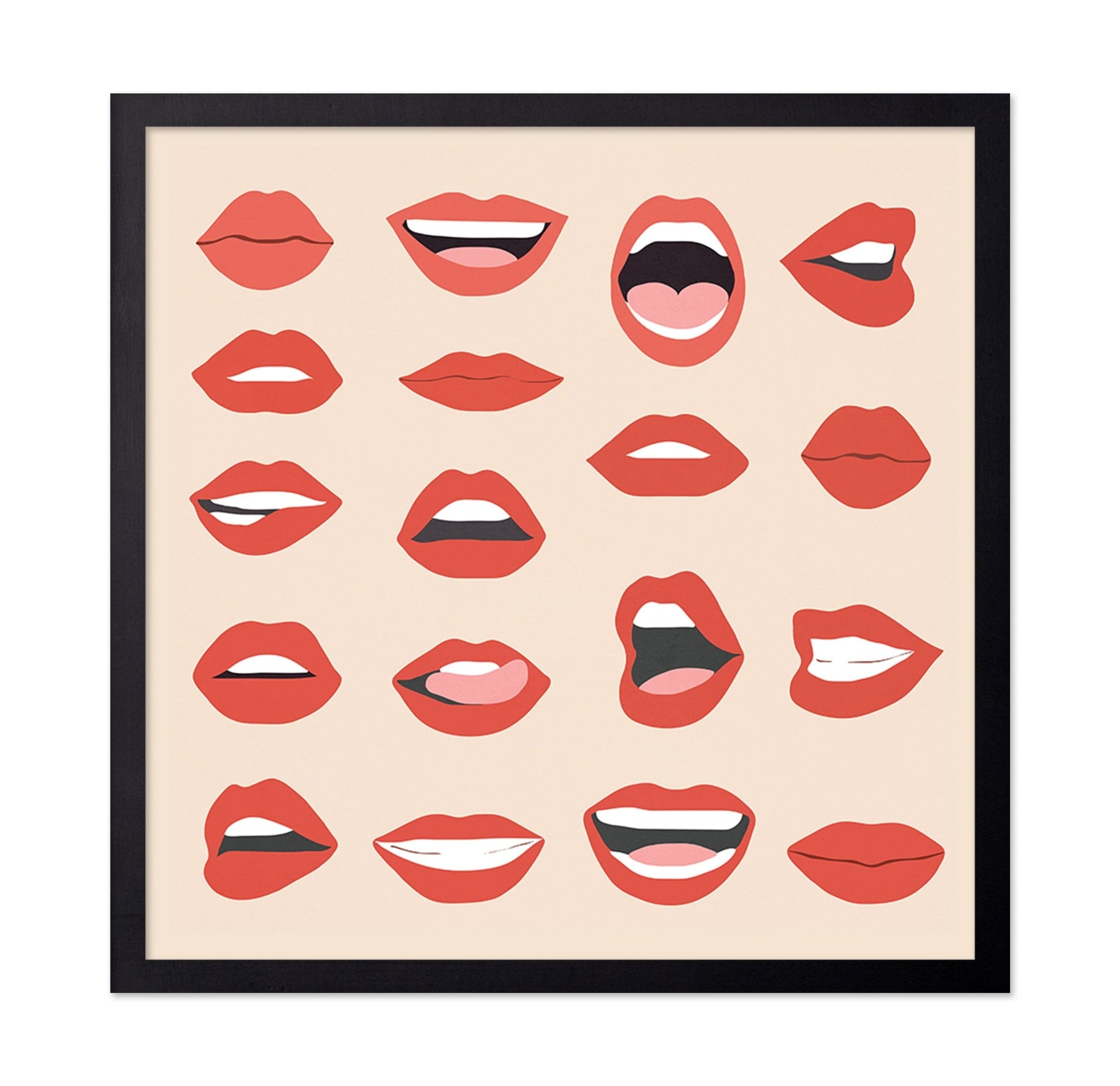 Red Lips Pattern