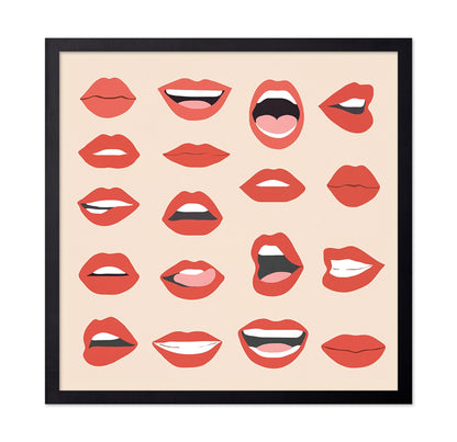 Red Lips Pattern