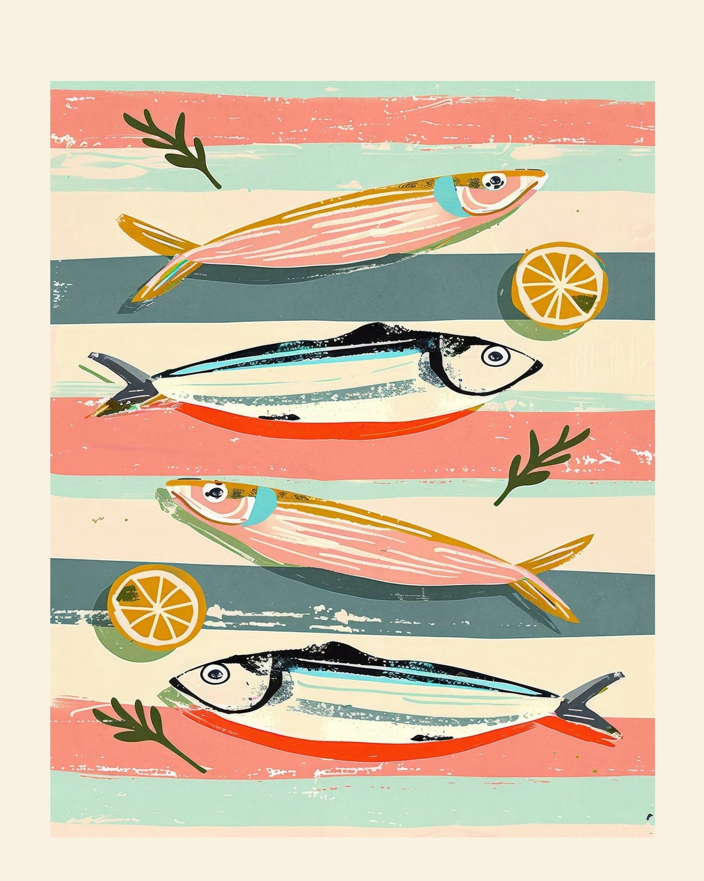 Colorful Fish Pattern No2