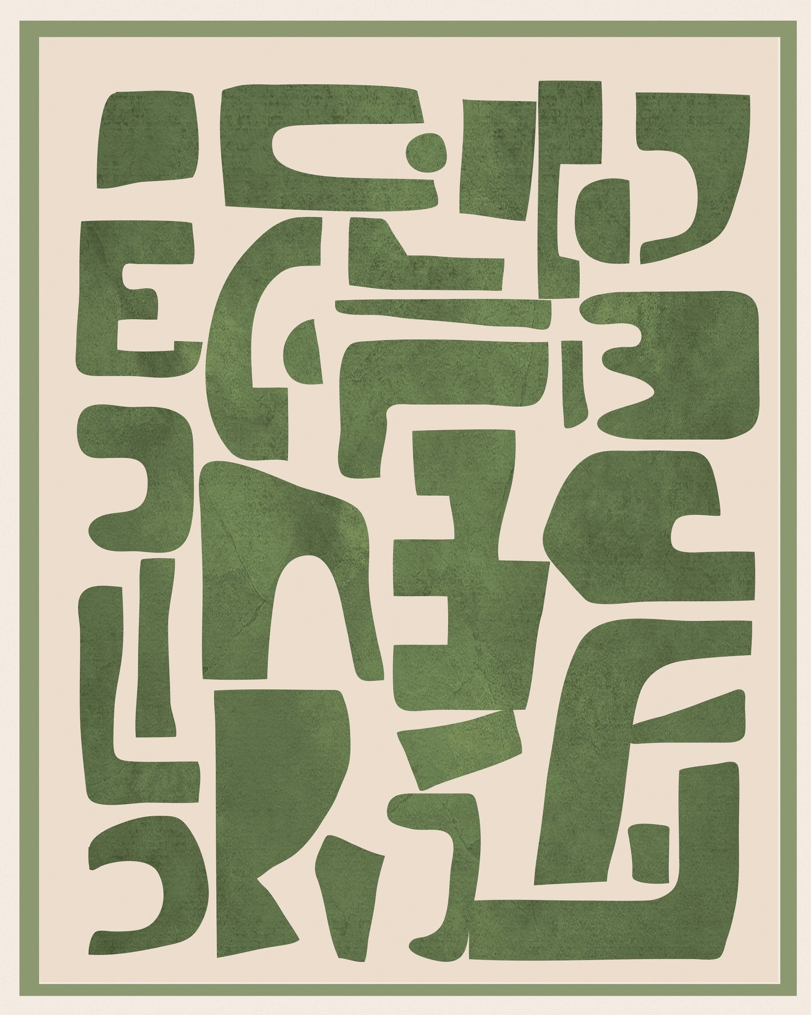 Green Block Pattern