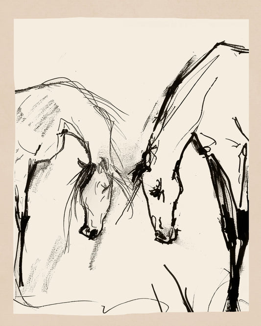 Abstract Horse Sketch
