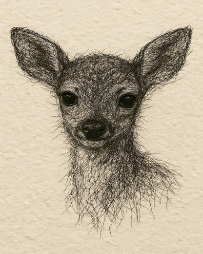 Baby Deer Portrait No2