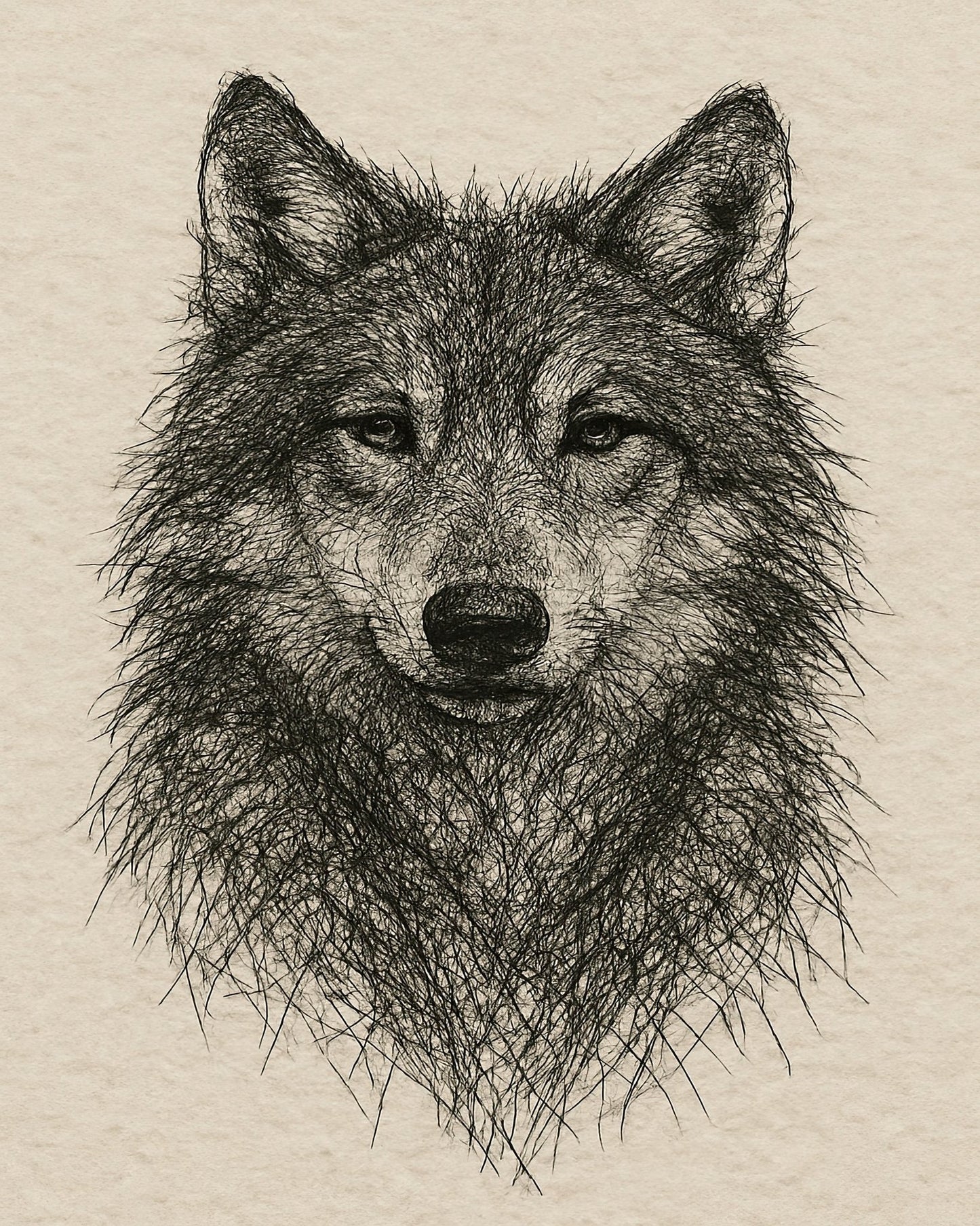 Wild Wolf Portrait