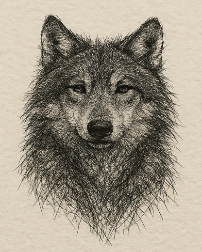 Wild Wolf Portrait