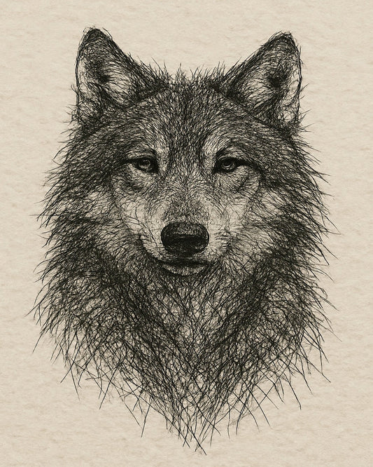 Wild Wolf Portrait