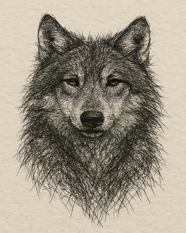 Wild Wolf Portrait