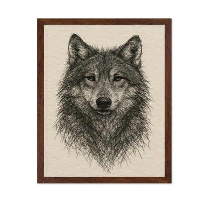 Wild Wolf Portrait