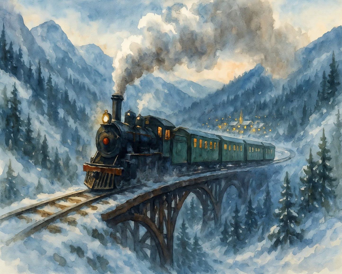 Mountain Train Journey
