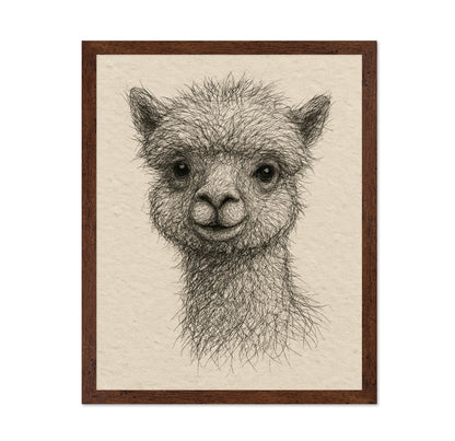 Gentle Alpaca Face