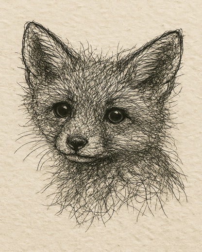 Curious Fox Face