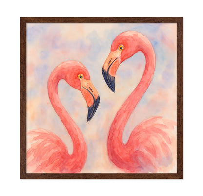 Pink Flamingo Pair No2