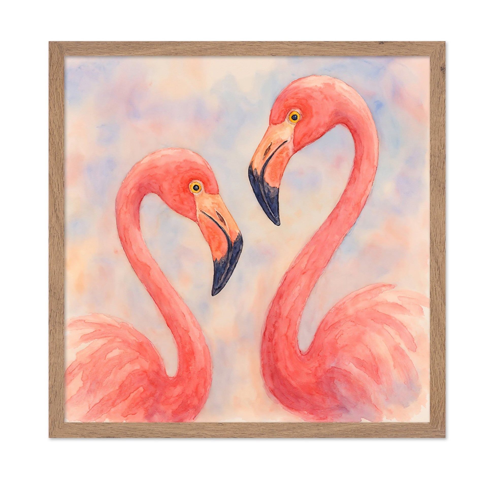 Pink Flamingo Pair No2