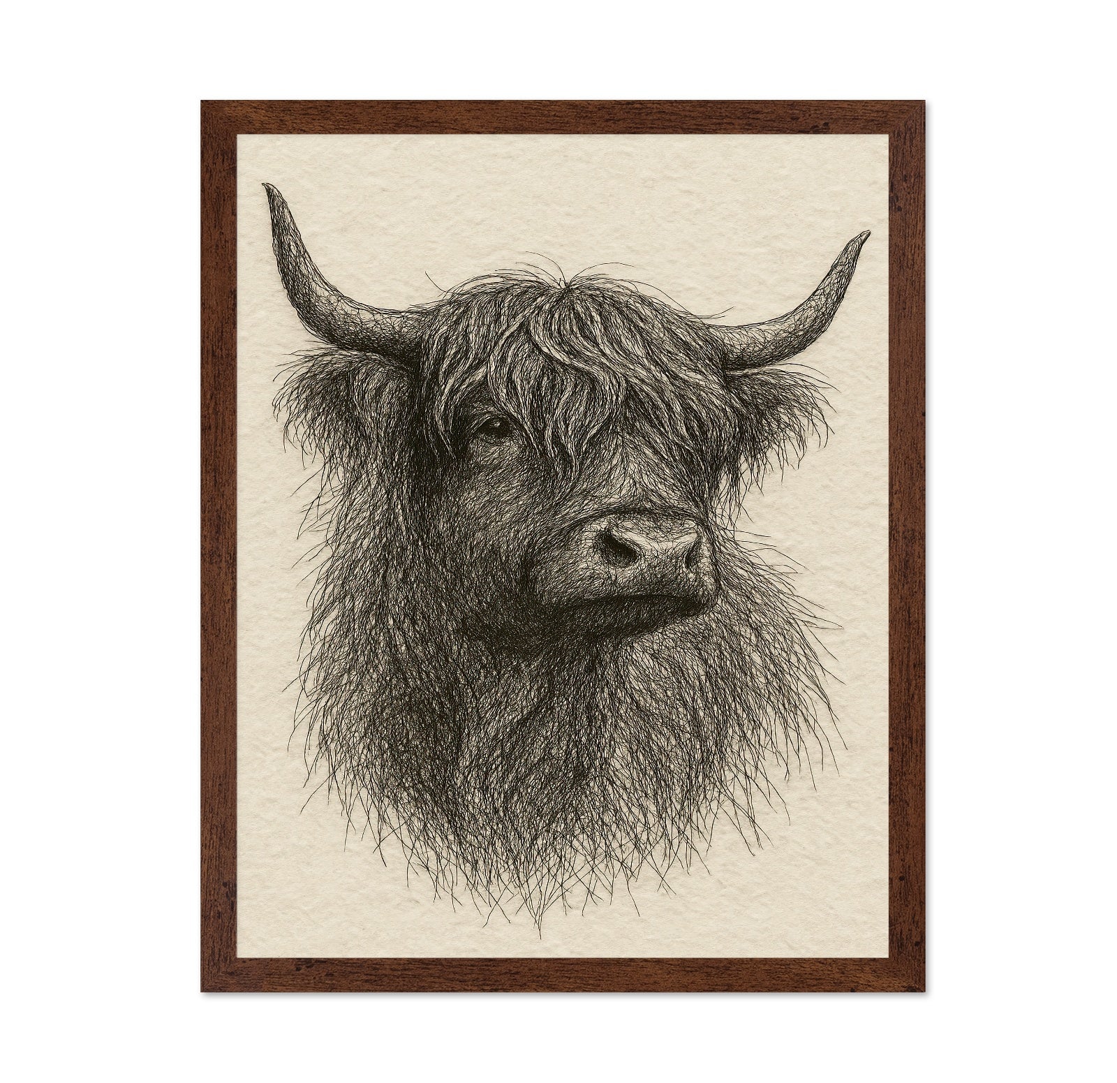 Sketch Highland Cow