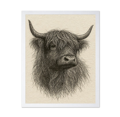 Sketch Highland Cow