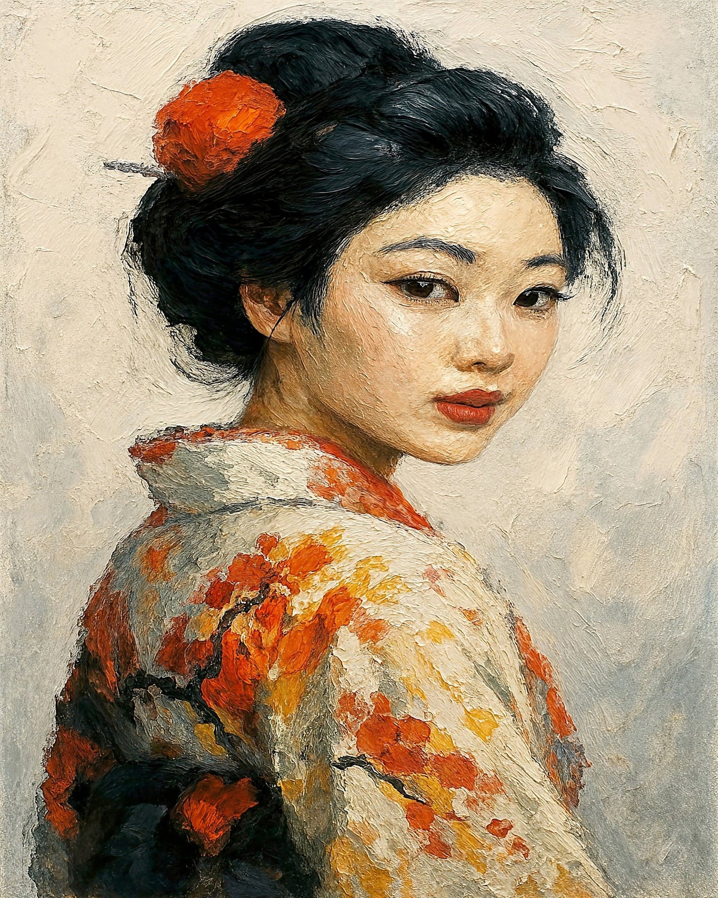 Elegant Kimono Portrait