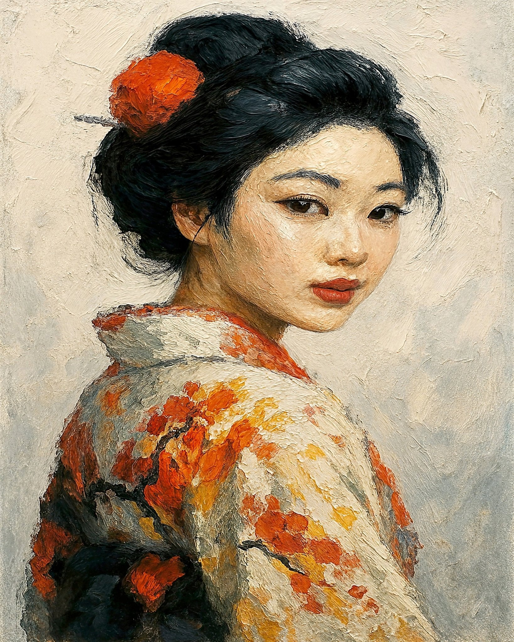 Elegant Kimono Portrait