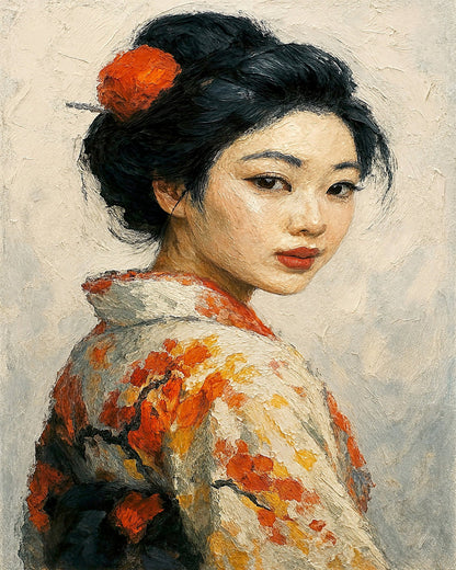 Elegant Kimono Portrait