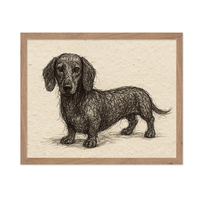 Sketch Dachshund Dog