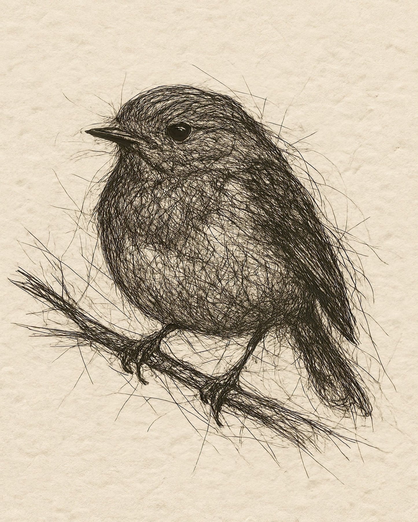 Sketch Bird Branch